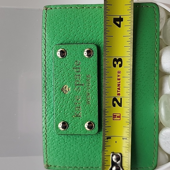 Kate Spade Green Leather Card Holder - Picture 10 of 10